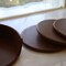 Dacasso Rustic Brown Leather Coaster Set AG-3245 - alternate 2